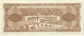 Costa Rica P.231 20 Colones 1968 (2) 