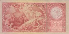 Tschechoslowakei / Czechoslovakia P.022s 50 Kronen 1929 Cb Specimen (1) 
