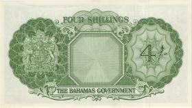 Bahamas P.13d 4 Shillings (1953) (2) 