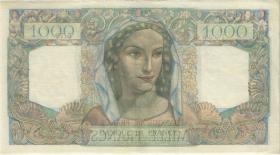 Frankreich / France P.130a 1000 Francs 1945 (3+) 