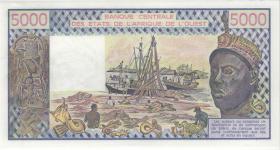 West-Afr.Staaten/West African States P.108Ai 5000 Francs 1982 (1) 