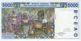 West-Afr.Staaten/West African States P.313Cd 5.000 Francs 1995 (1) 