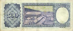 Bolivien / Bolivia P.166 500 Pesos Bolivianos 1981 (3) 