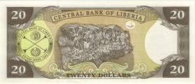 Liberia P.28e 20 Dollars 2009 (1) 