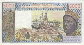West-Afr.Staaten/West African States P.708Kk 5000 Francs 1986 (3) 