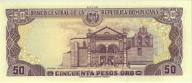 Dom. Republik/Dominican Republic P.127a 50 Pesos Oro 1988 (1) 