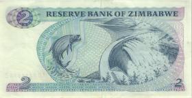 Zimbabwe P.001c 2 Dollars 1994 (2) 