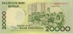 Indonesien / Indonesia P.138 20.000 Rupien 1998 (2) 