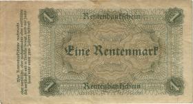 R.154a: 1 Rentenmark 1923 Reichsdruck (3) E 