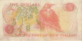 Neuseeland / New Zealand P.165c 5 Dollar (1975-77) (3) 