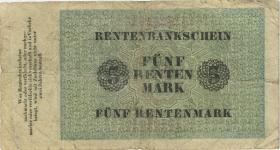 R.156b: 5 Rentenmark 1923 (4) 0 7-stellig 