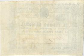 Paraguay P.023 3 Pesos (1865) (1-) 