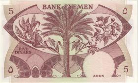 Jemen / Yemen demokratische Rep. P.08b 5 Dinars (1984) (2) 
