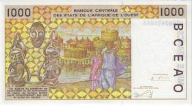 West-Afr.Staaten/West African States P.311Cn 1.000 Francs 2003 (1) 
