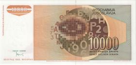 Jugoslawien / Yugoslavia P.116as 10.000 Dinara 1992 Specimen (1) 