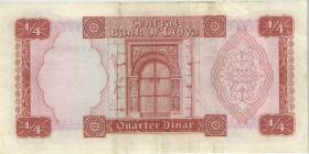 Libyen / Lybia P.033b 1/4 Dinar (1972) (2) 