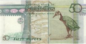 Seychellen / Seychelles P.38 50 Rupien (1998) AA 001218 (1) low number 