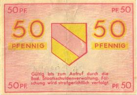 R.210: Baden 50 Pfennig 1947 (3) 