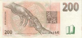 Tschechien / Czech Republic P.13 200 Kronen 1996 (2) 