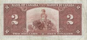 Canada P.059b 2 Dollars 1937 (3) 