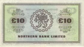 Nordirland / Northern Ireland P.189b 10 Pounds 1971 (2-) 