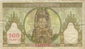 Tahiti P.14d 100 Francs (1939-65) Bank Indochina (4) 