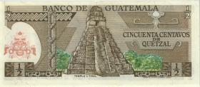 Guatemala P.058c 1/2 Quetzal 2.1.1980 (1) 