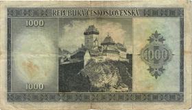 Tschechoslowakei / Czechoslovakia P.65a 1000 Kronen (1945) (4) 