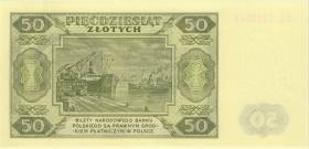 Polen / Poland P.138 50 Zlotych 1948 (1) 