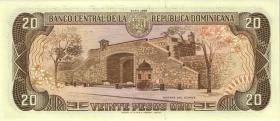 Dom. Republik/Dominican Republic P.120c 20 Pesos Oro 1987 (1) 
