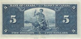 Canada P.060c 5 Dollars 1937 (3) 