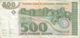 Mazedonien / Macedonia P.13 500 Denar 1993 (3) 