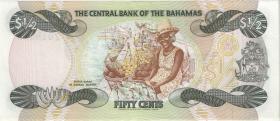 Bahamas P.42 50 Cent 1974 (1984) Z replacement (1) 