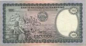 Mozambique P.112b 1.000 Escudos 1972 (3+) 