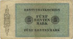 R.156a: 5 Rentenmark 1923 (3-) 