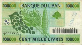 Libanon / Lebanon P.089 100.000 Livres 2004 (3) 