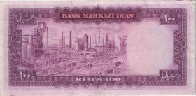 Iran P.091c 100 Rials (1971-73) (3) 