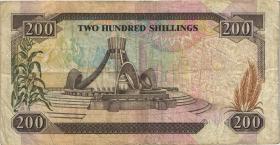 Kenia / Kenya P.29b 200 Shillingi 1990 (3-) 