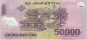 Vietnam / Viet Nam P.121o 50.000 Dong (20)22 Polymer (1) 