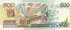 Dom. Republik/Dominican Republic P.140 500 Pesos Oro 1992 (1) 