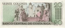 Costa Rica P.238a 20 Colones 1972 (1) 