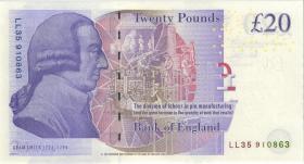 Großbritannien / Great Britain P.392ar 20 Pounds (2006) LL replacement (1) 