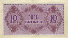 Dänemark / Denmark P.M04 10 Kronen (1945) All. Oberkommando (3+) 
