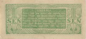 Indonesien / Indonesia P.013 1 Sen 1945 (2) 