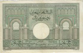 Marokko / Morocco P.21 50 Francs 1945 (3) 