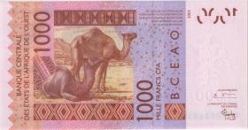West-Afr.Staaten/West African States P.815Ta 1.000 Francs 2003 (1) 
