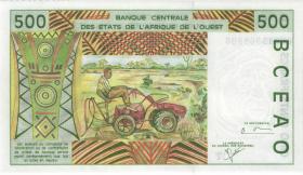 West-Afr.Staaten/West African States P.810Tk 500 Francs 2000 (1) 