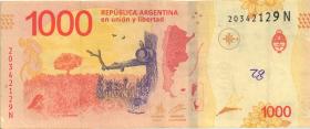 Argentinien / Argentina P.366 1000 Pesos (2017) (2) 