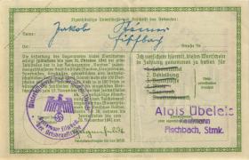 WHW-27 Winterhilfswerk 1 Reichsmark 1940/1941 mit Überdruck: gültig auch für (2) 