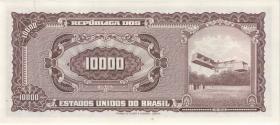 Brasilien / Brazil P.190b 10 Cruzeiros Novos a. 10.000 Cruz. (1967) (1) 